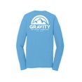 thumbnail image 2 of Gravity Outdoor Co. Chemise à Manches Longues Performance - Aqua - Logo Blanc - P, 2 of 2