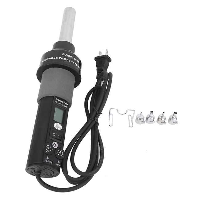 Filfeel Hot Air Tool, Industrial Tool, Display Thermostat Black Digital Electric For Shrinking Wrap Electronics Heating PVC Removing Paint Or Floor Tiles