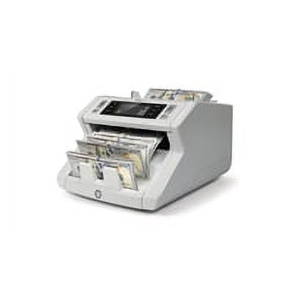 Safescan 2210 Money Counter Machine with Counterfeit Detection, Multi-Currencies, Add/Batch Modes, LCD-Display, High-Speed Counts and Sorts 1,000 bills per minute, 2 Point Counterfeit Check