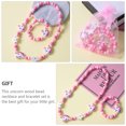 thumbnail image 4 of Ensemble de 2 Pcs/ensemble Bracelet Décoratif pour Enfants Collier Ensemble Perles en Bois Unicorn Kit de Bracelet, 4 of 5