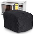 thumbnail image 3 of Microwave Dust Cover - Microwave Oven Accessory - Home Decor - Oil Resistant Towel (Gray Lattice), 3 of 5
