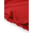thumbnail image 5 of INSPIRE CHIC Strapless Midi Dress for Women's Ruffle Irregular Hem Cocktail Party Dress Red M, 5 of 5