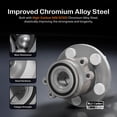 thumbnail image 3 of Kugel Rear Right (Passenger Side) Wheel Bearing Assembly 70-512351 for Car Toyota Tundra Lexus LX570 Land Cruiser, 3 of 11