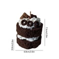 thumbnail image 4 of Chocolate Cake Velvet Scented Candle for Bedroom Birthday Gift Girlfriend, 4 of 6