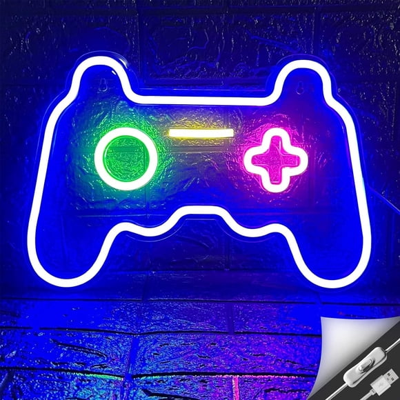 Neon Sign Shape LED Neon Lights Signs for Wall Decor Gaming Controller LED Neon Signs