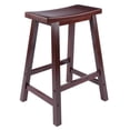 thumbnail image 2 of Winsome Satori Saddle Seat Counter Stool, Walnut, 2 of 8