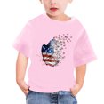 thumbnail image 1 of TopLLC Manches Courtes Col Rond Blouses & Chemises Chemises pour Enfants T-Shirt Graphique Manches Courtes Col Rond Crop Top pour 3-14 Ans Filles et Garçons T-Shirt Tee Blouse Fille, 1 of 4