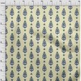 thumbnail image 3 of oneOone Viscose Chiffon Fabric Leaves & Paisley Block Decor Fabric Printed BTY 42 Inch Wide, 3 of 4