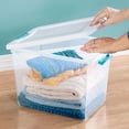 thumbnail image 4 of Sterilite 25 Qt Stackable Box Latching Storage Container with Lid, 24 Pack, 4 of 4