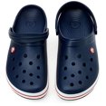 thumbnail image 3 of Crocs Crocband Clog Female Navy, Red, White, 3 of 6