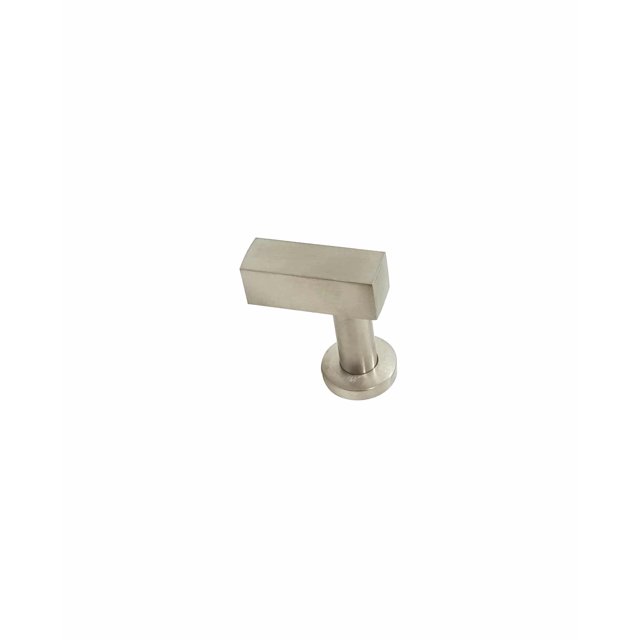 Cabinet Knob 12 mm Square Bar (T Style) 35 mm long – Solid Brass Cabinet Knob with Detachable Base Plate – Brushed Brass, Polished Nickel, Satin Nickel