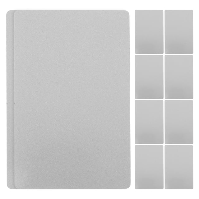 Miangastore 10pcs Engraving Business Cards Sublimation Business Cards Metal Business Card Blank Sublimation Blanks Products Cards Blank Sublimation Business Card Blanks