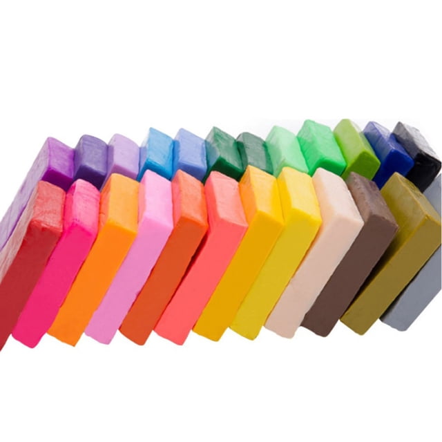 Yeacher 24 Colors Small Block Polymer Clay,DIY Colored Clay Kit with Modeling Tools,with Sculpting Tools Safe for Kids, Artists