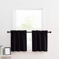 thumbnail image 2 of pdqouc 2PCS Solid Color High Precision Through The Rod Small Curtain American Shade Decoration Kitchen Coffee Short Curtain for Windows Doors Shades for Home Nursery Bedroom Kitchen Bathroom, 2 of 3