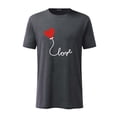 thumbnail image 1 of RKSTN Chemises pour Hommes Manches Courtes Saint-Valentin Manches Courtes Imprimé Col Rond Chandail T-Shirt Blouse Chemises Hawaïennes pour Hommes, 1 of 2