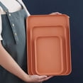 thumbnail image 4 of Tranfacy Home and Kitchen,Plates and Bowls Sets,Rectangular Tray Large Medium and Small Sets Of Three Household Plates to Put Tea Cups Dinner Plates to Put Snacks Plates, 4 of 4