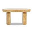 thumbnail image 4 of Pemberly Row 55.5" Single Drawer Oval Computer Desk in Warm Natural Brown, 4 of 10
