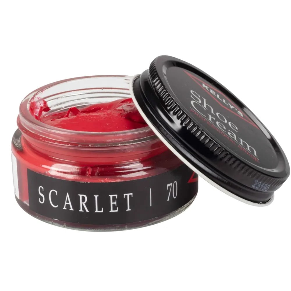 Kelly's Shoe Cream - Professional Shoe Polish - 1.5 oz - Scarlet