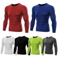 thumbnail image 3 of T-Shirt de Compression à Manches Longues pour Hommes à Séchage Rapide, 3 of 20