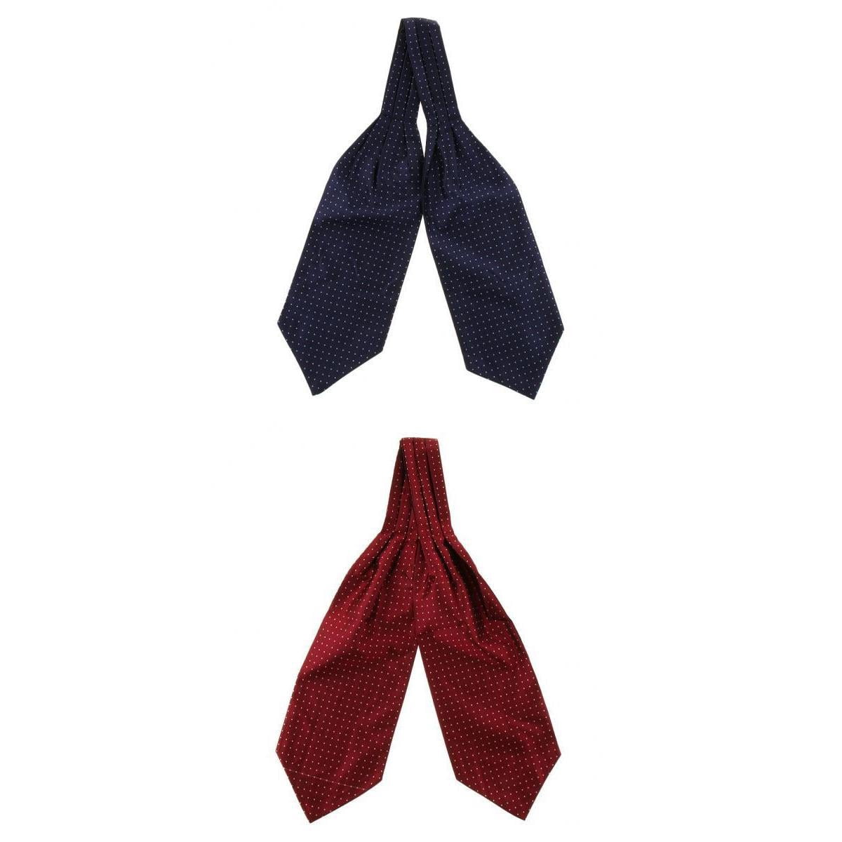 2 Pcs Cravates Formelles pour Hommes à Pois Tissées Formelles Auto Ascot Cadeaux