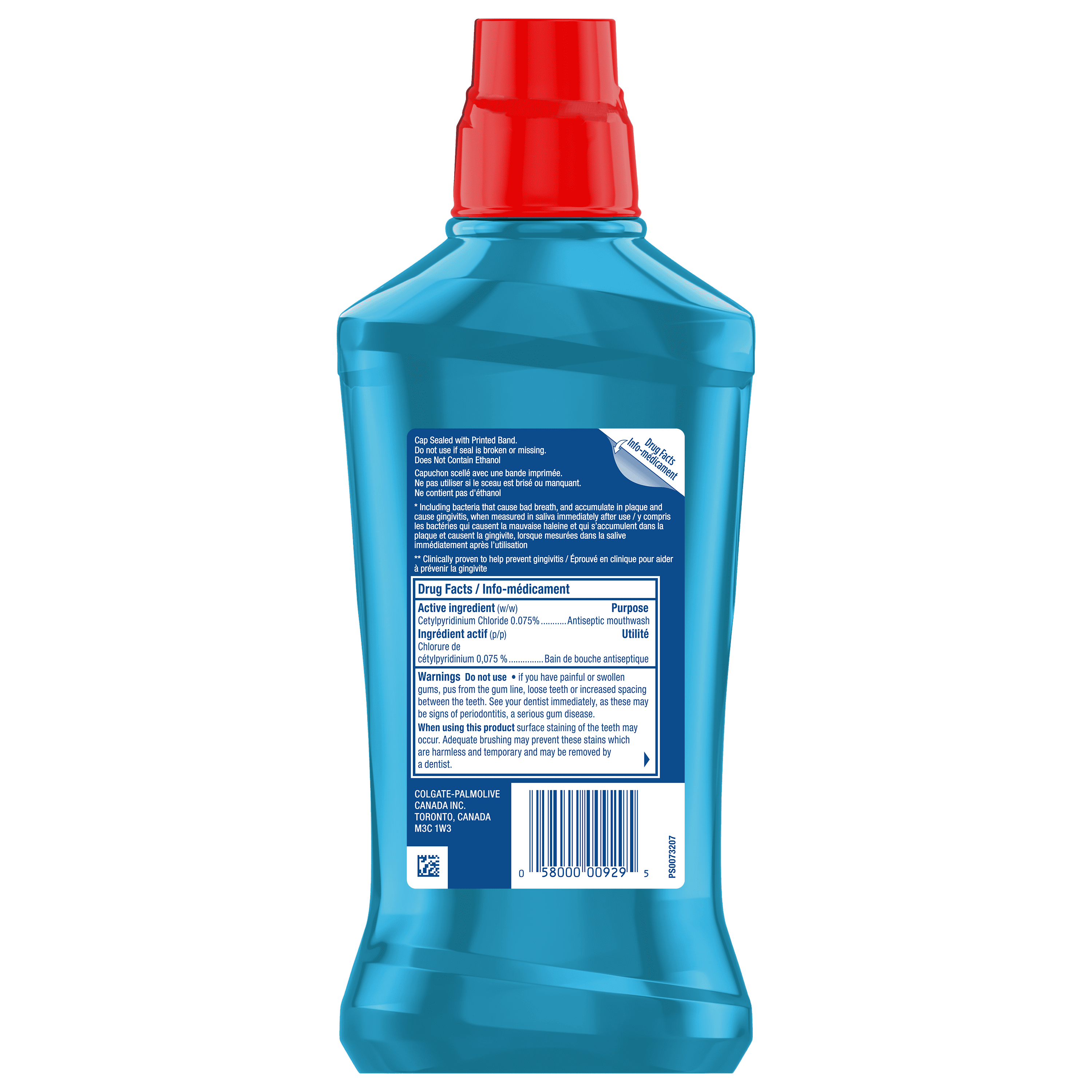 Rince-bouche Colgate Total Gencives saines sans alcool, menthe, 1 l