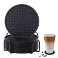 thumbnail image 3 of Silicone Coasterwith Holder,6Pcs Silicone Coaster Set Silicone Boisson Silicone Coaster Fonctionnalité Polyvalente, 3 of 10