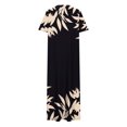 thumbnail image 4 of Ovzne Robes pour Femmes Robe de Plage Femme Couleur Unie Ample Décontractée Mode Robe à Manches Longues Robe à Col à Manches Longues pour Femmes Robe d'Été à Manches Longues Imprimée Liquidation, 4 of 6