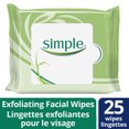 thumbnail image 1 of Simple® Lingettes Exfoliantes pour le Visage Douces pour les Yeux, 1 of 7