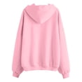 thumbnail image 4 of WEIYLL Womens Tops Solid Long Sleeve Zipper Hooded Coat Pocket Sweatshirt Rd1 Blouse Sizes XXXL, 4 of 4