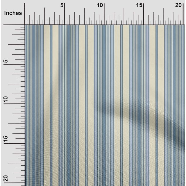 oneOone Cotton Poplin Fabric Multicolor Stripe Print Sewing Fabric BTY 42 Inch Wide