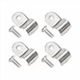 thumbnail image 3 of SUPERFASTRACING 8pcs 3/8" Stainless Steel Brake Line Clamp & Screw Street Rod Custom Dune Buggy, 3 of 4
