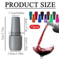 thumbnail image 3 of Bouchons de Bouteille en Silicone Rouges, Lot de 10 pour la Conservation Festive en Hiver Ou les Boissons Romantiques de la Saint-Valentin, Sûrs et Flexibles, Idéaux pour Offrir Ou pour la Maison, Préserve la Gazéification et le Goût, 3 of 9