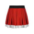 thumbnail image 2 of XUNZOO Jupe Plissée d'Uniforme Scolaire pour Filles Enfants, Jupe Patineuse de Tennis, Jupe Trapèze Décontractée Mini pour Performance de Cheerleading Rouge 10, 2 of 7