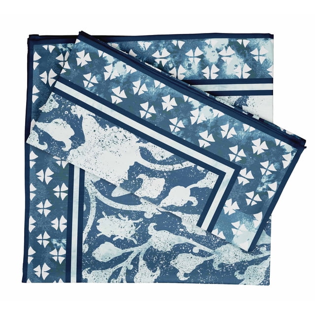 Vargottam Collection de Luxe Linge de Table Décor Serviette en Coton Tissu Imprimé Serviettes Réutilisables Ensemble de 6, 20 X 20 - Batik Asiatique