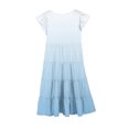 thumbnail image 5 of Tranfacy Robes d'Été pour Ados, Robes pour Filles Taille 10-12, Robe d'Été pour Filles 6-15 Mode Robe à Dégradé de Couleurs avec Poches Manches Courtes Col Rond Robe Trapèze, 5 of 5