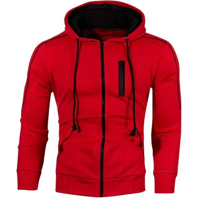 ORUYROP Sweat à Capuche Zippé pour Hommes, Mode Automne/hiver 2023, Veste Décontractée à Manches Longues