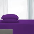 thumbnail image 3 of Comfy Bamboo World 9900 Series Embroidered Bedsheets Sheet Set, King Size, Purple, 3 of 4
