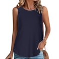 thumbnail image 1 of LSLJS Fashion Women's Spring/summer Casual Round Neck Sleeveless Tank Top Blouse, Womens Tank Tops, 1 of 7