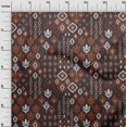 thumbnail image 2 of oneOone Cotton Poplin Fabric Block & Geometric Ikat Decor Fabric Printed BTY 56 Inch Wide, 2 of 4