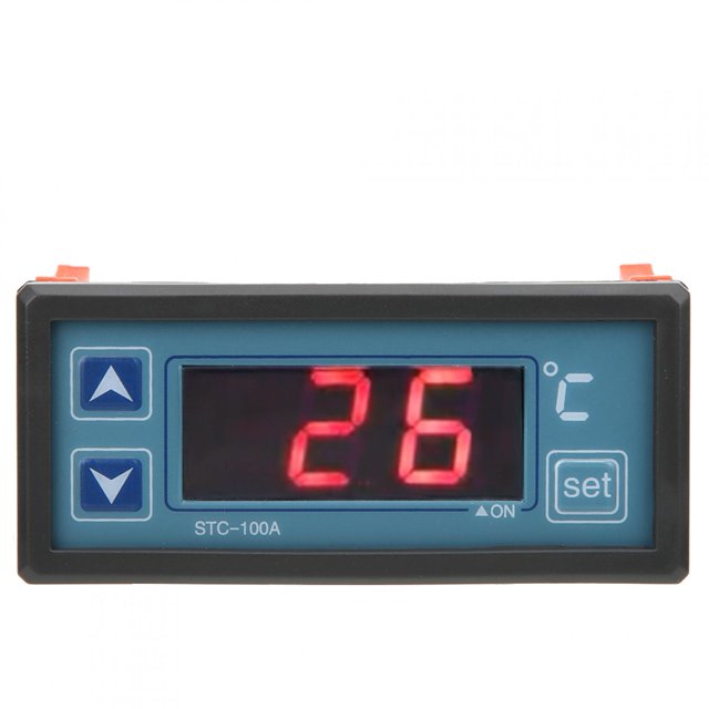 Régulateur de Température Frigorifique, ABS STC-100A Régulateur de Température Réglable 2 Modes Durables pour la Maison pour l'Industrie