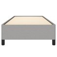 thumbnail image 4 of vidaXL Bed Frame Light Grey 100x190 cm Twin Fabric, 4 of 7