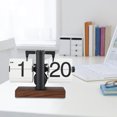 thumbnail image 3 of Retro Vintage Flip Clock Smooth , Large Numbers Suitable for Living Room Study Office, Battery Powered Internal Gear Operated Clock, 3 of 7