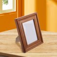 thumbnail image 3 of ELAYARD Solid Wood Picture : Rustic Photo Gallery For Home Office Wall Hanging Or Tabletop Light Brown 5 Inches, 3 of 8