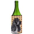 thumbnail image 1 of Carolines Treasures SC9540LITERK Cocker Spaniel Fall Leaves Wine bottle sleeve Hugger, 1 of 1