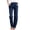 Dark Blue, variant on Ltctricy Women's Straight Leg Jeans Business Casual High Waisted Stretchy Pull on Work Pants Loose Trendy Pants with Pockets(Blue,XX-Large)