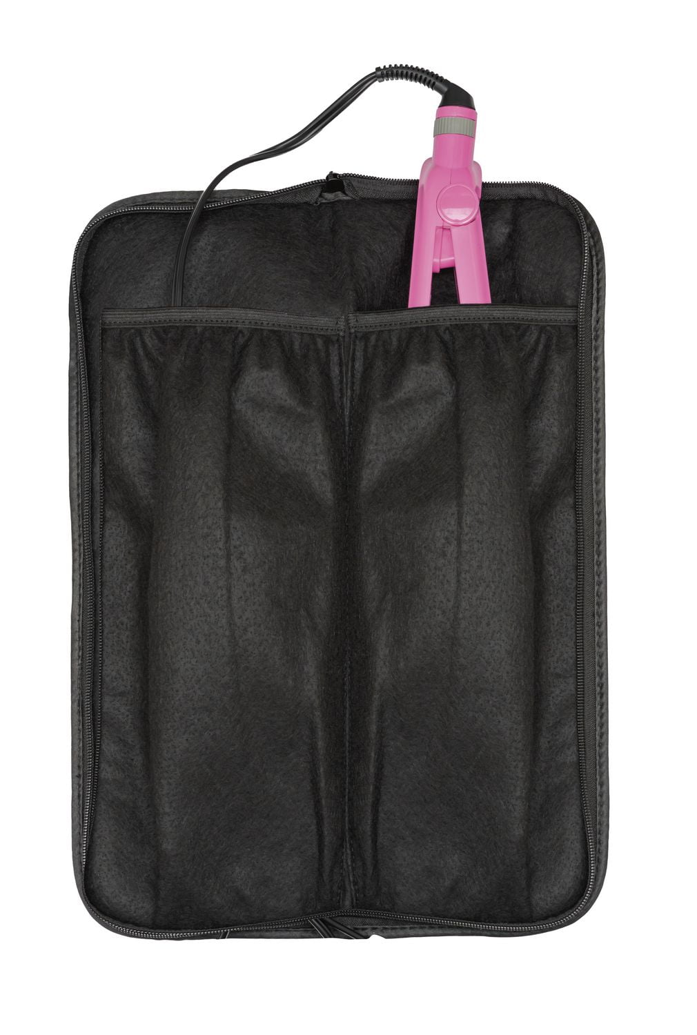 Pochette de voyage pour appareil de coiffure Conair, intérieur doublé résistant à la chaleur, noir, 1 unité