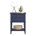 thumbnail image 4 of Ameriwood Home Table d'Appoint Franklin avec 2 Tiroirs en Bleu Marine, 4 of 5