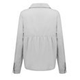thumbnail image 5 of Gupgi Female  Long Sleeve Shirts, Casual Loose Button-Down Turndown Collar Top Cloth, 5 of 5