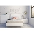 thumbnail image 1 of Nexera 4-Piece Bedroom Set With Bed Frame, Headboard, Nightstand & Dresser In Twin|White, 1 of 8