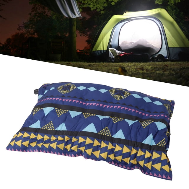 Colorful Automatic Inflatable PVC Camping Pillow, Lightweight for Travel, Hiking, Backpacking